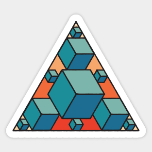 Triangle Fractal Sticker